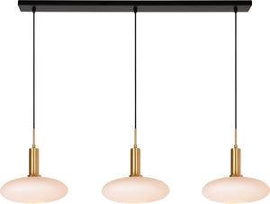 Lucide singala - hanglamp - 3xe27 - mat goud messing
