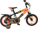 Volare strike kinderfiets - jongens - 12 inch - zwart oranje - twee handremmen