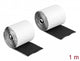 Delock klittenband hook-en-loop tape zelfklevend l 1 meter x b 50 mm zwart