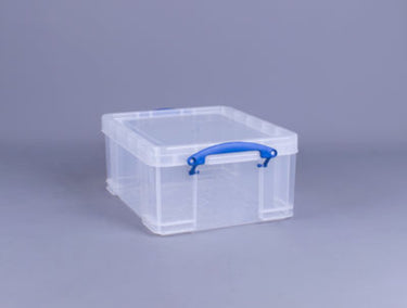 Really useful opbergbox 21 liter transparant wit