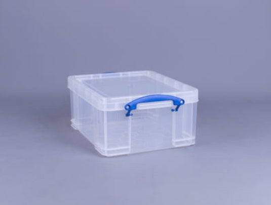 Really useful opbergbox 21 liter transparant wit