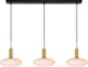 Lucide singala - hanglamp - 3xe27 - mat goud messing