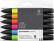 Winsor newton promarker™ neon fluorescent markers 6 set
