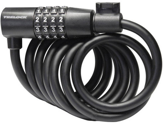 Trelock sk108 spiraalkabelslot code 180 8mm zwart