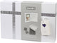 Dooky 2d baby hand- en voetafdruk lijst met memory box – foto en klei afdrukken – huidvriendelijk eenvoudig te maken – kraam- of cadeau geschenk