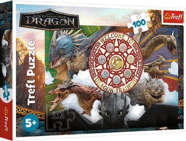 Trefl puzzel - how to train your dragon - 100 stukjes - educatief speelgoed.
