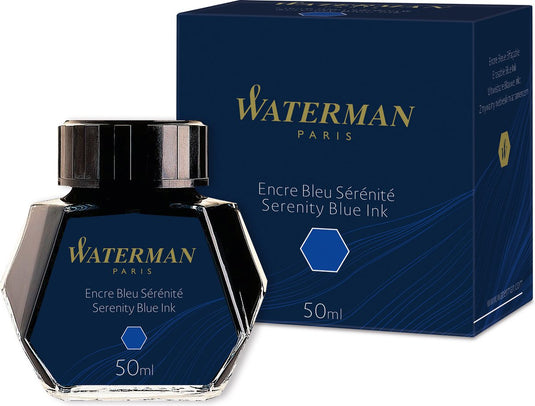 Waterman -vulpeninkt | serenity blue | inktpot van 50 ml