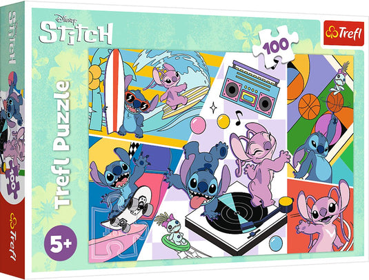 Trefl puzzel lilo stitch memories - disney legpuzzel 100 stukjes.