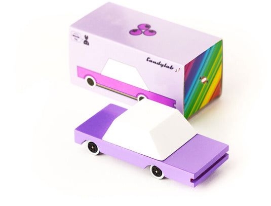 Candylab toys candycar world: b. berry (c935) 8,9x4,1x3cm, wooden diecast, magnetic, in giftbox, 3+