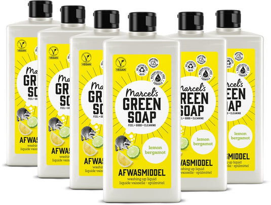 Marcel's green soap afwasmiddel - citroen bergamot - 6 x 500ml