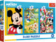 Trefl puzzel disney mickey mouse en friends 3x80 stukjes fsc mix.