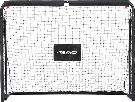 Avento voetbaldoel met targetscherm - staal - ca. 160 x 60 x 120 cm
