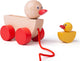 Bigjigs houten trekdier eend met kuiken