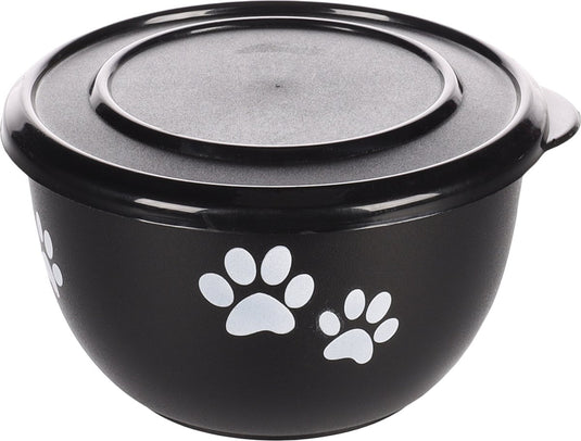 Flamingo kena met deksel - eet- en drinkpot honden - eetpot met deksel kena zwart s 12,7cm 600ml - 1st - 129699 - 1st