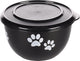Flamingo kena met deksel - eet- en drinkpot honden - eetpot met deksel kena zwart s 12,7cm 600ml - 1st - 129699 - 1st