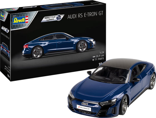 Revell modelbouwpakket auto - 67698 audi e-tron gt - easy click - model set plastic - 1:24 - modelbouw