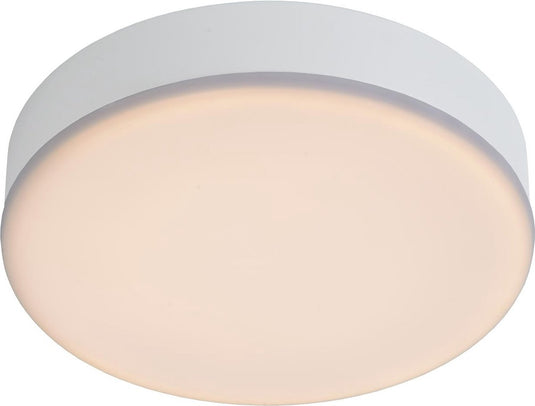 Lucide ceres-led - plafonnière (plafondlamp) badkamer - ø 21,5 cm - led dimbaar - 1x30w 3000k - ip44 - wit