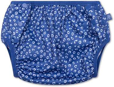 Swim essentials - zwemluier - 0-3 jaar - blauw - luipaardprint - verstelbaar
