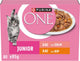 Purina one purina® one® junior - kattenvoer natvoer - kip zalm 80 x 85 gr