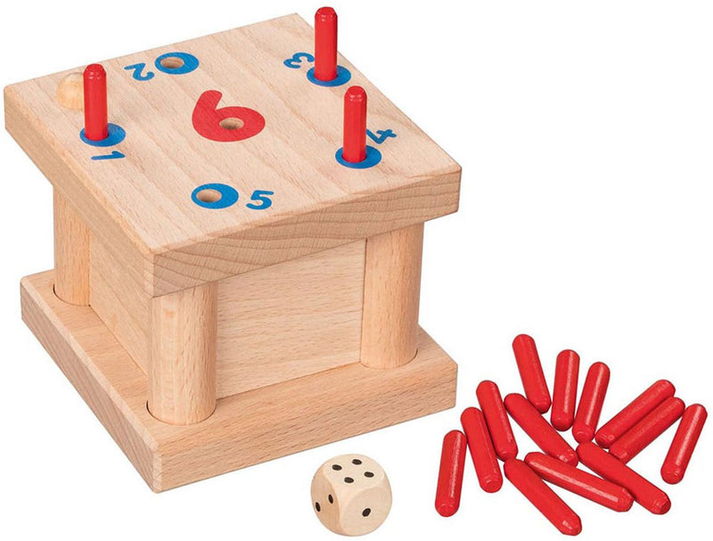 Load image into Gallery viewer, Goki houten tricky 6 pinnen spel

