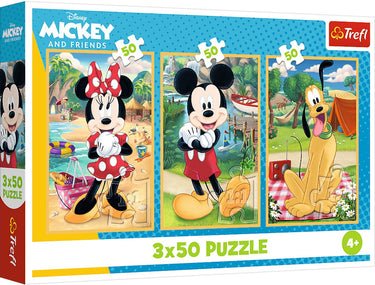 Trefl puzzel disney mickey mouse - 3x50 stukjes fsc mix 70%.