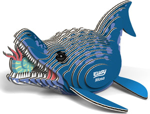 Eugy 3d puzzel - mosasaurus - prehistorie - duurzaam - verzamel ze allemaal - 6 jaar