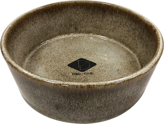 D d home d d voerbak jasper zand - hondenvoerbak - ø13.8 cm