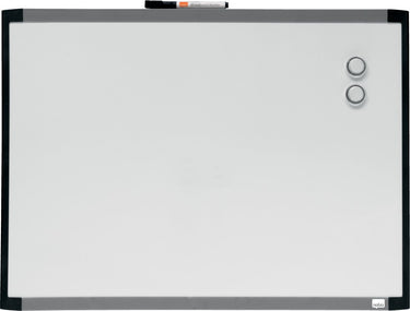 Nobo magnetisch whiteboard - 58,5 x 43cm - inclusief montageset, magneten en markers - wit