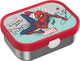 Mepal rvs bento lunchbox campus - 750 ml - broodtrommel met vakjes voor kinderen - geschikt voor 4 boterhammen - lunchbox rvs - spiderman
