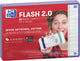Oxford flash 2.0 - flashcards - gelijnd - a6 - paarse rand - 80 stuks