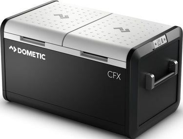Dometic cfx3 75dz dual zone compressor koeler vriezer - 74l - 12 24 230v - energieklasse d - zwart grijs
