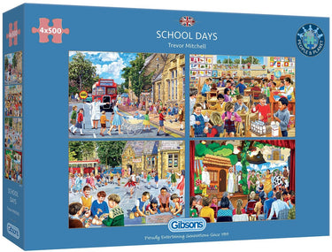 Gibsons - school days (door trevor mitchell) - 4×500 stukjes 48×34cm (b×h) - legpuzzel voor volwassenen
