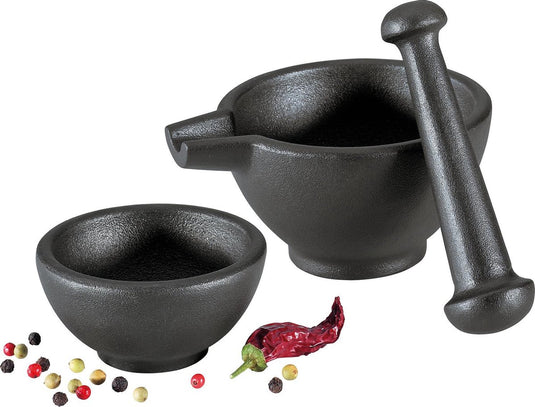 Zassenhaus vijzel-set 3-delig gietijzer