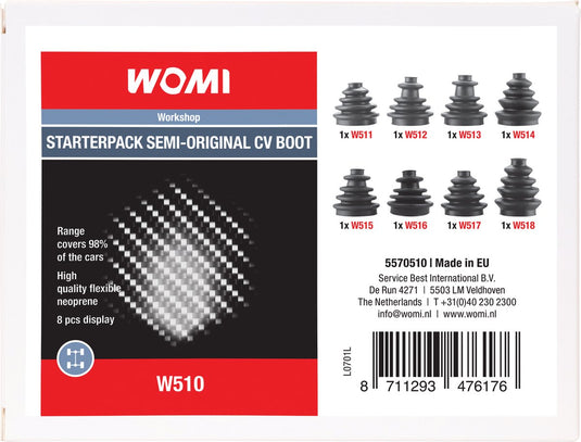 Womi w510 starterpack semi-originele ashoes 8 stuks