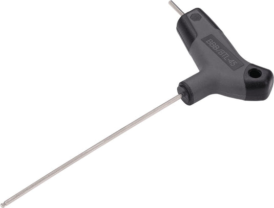 Bbb cycling hex-t 2 mm - inbussleutel met t-hendel - professioneel fietsgereedschap - ergonomisch - kogelkop - btl-45
