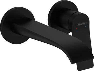 Hansgrohe vivenis inbouw wastafelmengkraan wand voorsprong 192 mm zwart mat