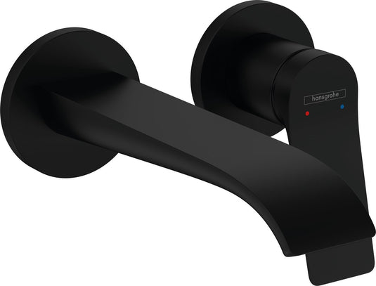 Hansgrohe vivenis inbouw wastafelmengkraan wand voorsprong 192 mm zwart mat