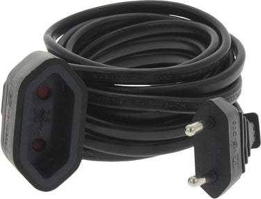 Q-link verlengsnoer - euro - h03vvh2-f - 2 x 0.75 mmâ² - 3 m - zwart