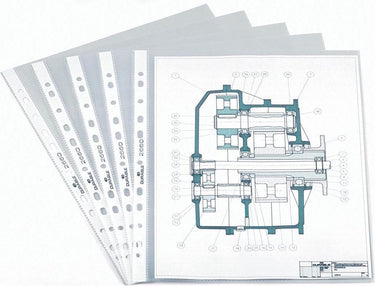 Durable geperforeerde showtas formaat a4 11-gaats perforatie
