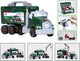 Klein toys - bosch mini gereedschap vrachtwagen - 86 onderdelen - 1:24 bosch-schroefwagen - groen rood