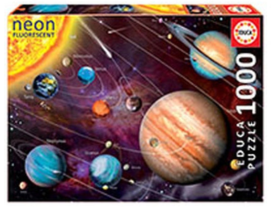 Educa neon legpuzzel - 1000 stukjes - nacht zonder licht - puzzel