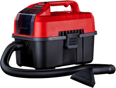 Einhell accu nat- droogzuiger te-vc 18 10 li solo - power x-change - 18 v li-ion - 10 l - 90 mbar - slanglengte -diameter: 2.0 m 36 mm - 72 db - blaasfunctie - incl. 6-delige accessoireset - excl. accu en lader