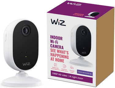 Wiz slimme binnencamera - home monitoring - bedrade camera - koppel met je slimme verlichting - beweging- en geluidsdetectie