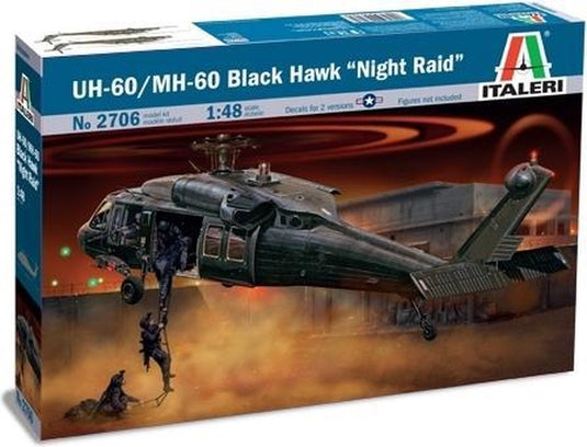 Italeri 2706 uh-60 mh-60 black hawk night raid - schaal 1:48 - helikopter modelbouwset