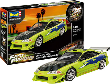 Revell modelbouwpakket fast furious - brian's 1995 mitsubishi eclipse 1:25 - 75dlg.