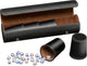 Philos dobbelbeker kunstleer zwart (set 5 stuks)