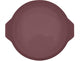 Point-virgule ronde geribde quichevorm uit platinum silicone vintage maroon 24cm