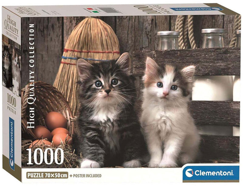 Load image into Gallery viewer, Clementoni puzzel - schattige kittens, 1000st.
