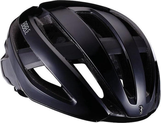 Bbb cycling racefiets helm - maestro aerodynamische fietshelm - optimale ventilatie - lichtgewicht - wasbare padding - fietshelm volwassenen - glossy zwart - l - bhe-09