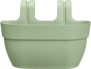 Elho vibia campana easy hanger m 36 - balkonbak met ophanghaken - 100% gerecycled plastic - ø 36.0 x h 26.5 cm - pistachegroen